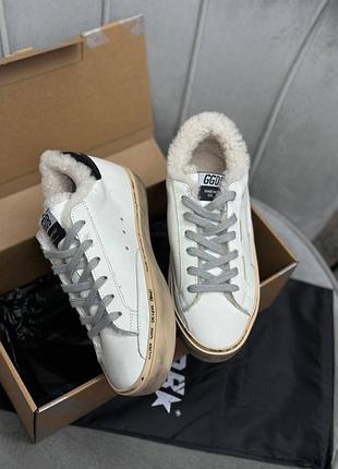 Зимние кеды кроссовки голден гус golden goose ggdb