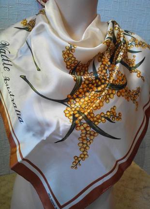 Wattle australia подписной платок  ( золотая акация)1 фото