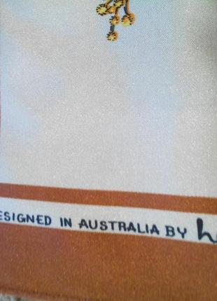 Wattle australia подписной платок  ( золотая акация) 7