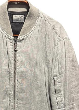 Льняний бомбер