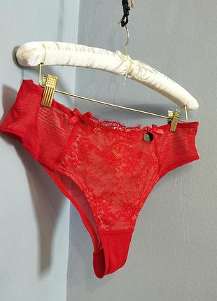 Брендовые нькие кружевные трусики бразилианы размера l-xl