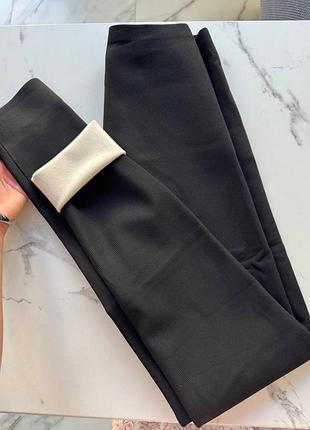 Жіночі термо лосини в рубчик з утепленням