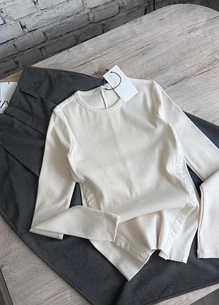 Zara новий топ кофта гольф в рубчик