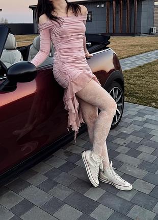 Сукня pirnay, рожева, коктейльна, м-л