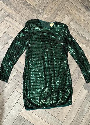 Оригинальное платье пайетка