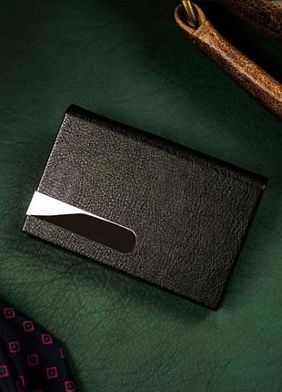 Візитниця чорного кольору peterson  m6108-nl/9511 black