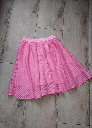 Юбка клешная органза