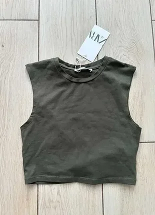 Crop top женский zara