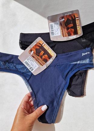 Трусики из микрофибры и сеточки стринг