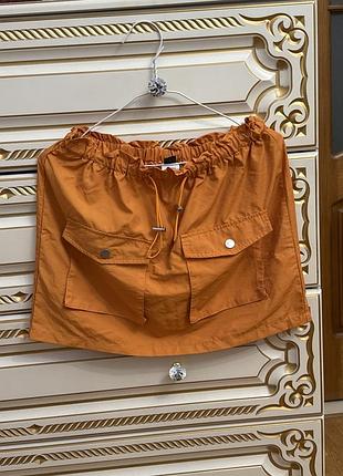 Помаранчева спідниця-карго