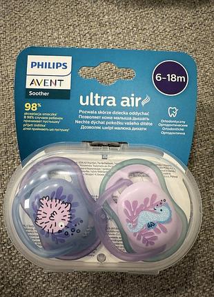 Новые пустышки дурники philip’s avent нові пустушки 6-18