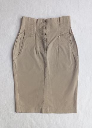 Спідниця беж коттон, довжина 57 см.