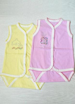 Боди-майка со стразами пеппи для девочки 0-3мес