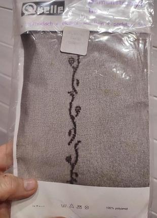 Тонкие колготки с узорами с боков 4 размер