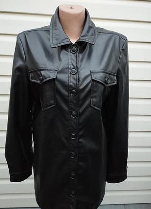 Женская рубашка кожаная