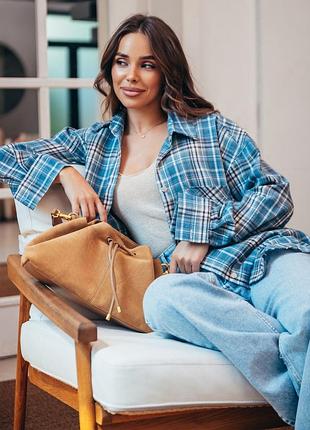 Сорочка з фланелі у клітинк