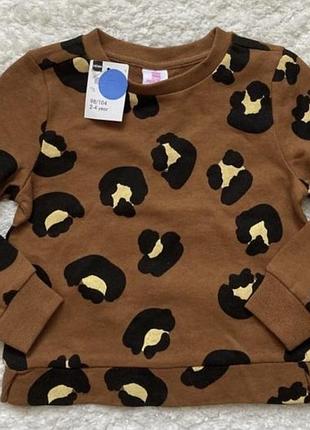 Свитшот на 2-4 года, свитер, реглан, пуловер на рост 92-98 см