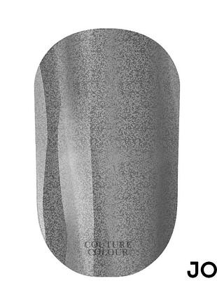 Гель-лак couture colour jewelry 07 полупрозрачный черный с золотой микрослюдой, 5ml