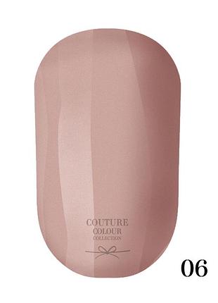 Гель-лак couture colour gel polish №06 кофейный экрю, 9ml