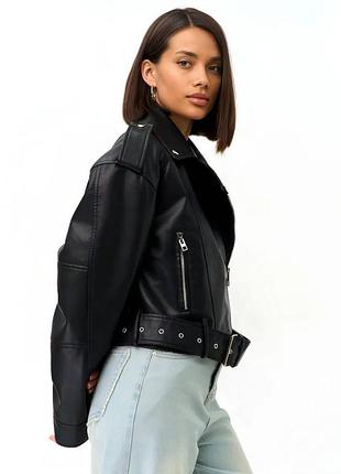 Шкіряна косуха еко шкіра кожанка шкірянка косуха