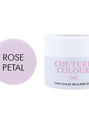 Однофазный гель couture colour 1-phase builder gel rose petal (нежный розовый), 15ml