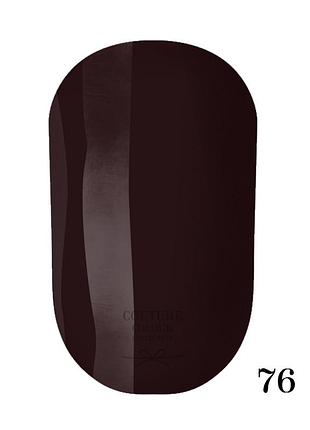 Гель-лак couture colour gel polish №76 бордово-шоколадный, 9ml