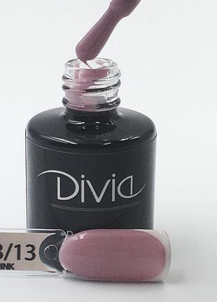 Зміцнюючий та моделюючий гель divia build it up gel (bu13 - cover pink, холодний рожевий), 15 мл