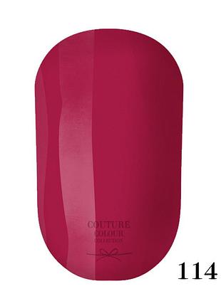 Гель-лак couture colour gel polish №114 малиновый сироп, 9ml