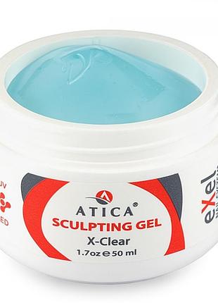 Гель скульптурний atica sculpting gel x-clear (прозорий, густий), 50ml