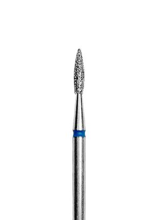 Фреза алмазная "пламя острое" df003-18-b (синяя насечка, d 1.8 mm)