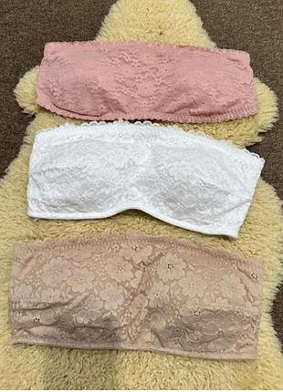 Пастельные топы бандо