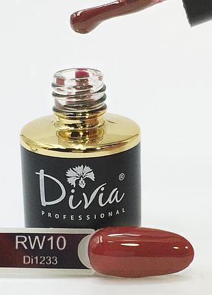Гель-лак divia "red wine/червоне вино" di1233 (rw010), 8мл