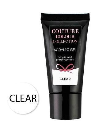 Акрил-гель couture colour gel clear acrylic (прозорий), 30ml