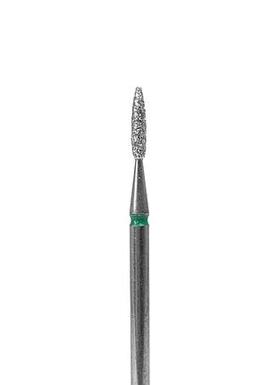 Фреза алмазная "пламя" df002-16-g (зеленая насечка, d 1.6 mm)