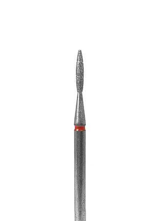 Фреза алмазная "пламя" df002-16-r (красная насечка, d 1.6 mm)
