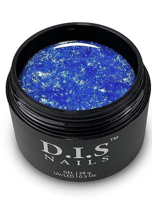 Гель d.i.s nails hard electric & shimmer (ультрамарин з шимером), 28g