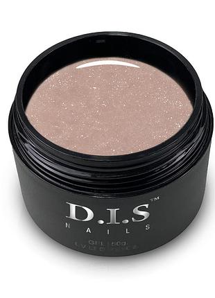 Гель d.i.s nails hard caramel & shimmer (карамель з шимером), 28g