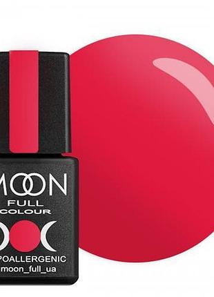 Гель-лак moon full №126 яркий огненно-розовый, 8ml