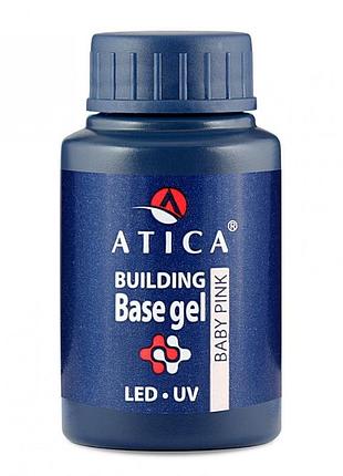 База ультрапрочная atica baby pink builder base (нежно-розовый), 30ml