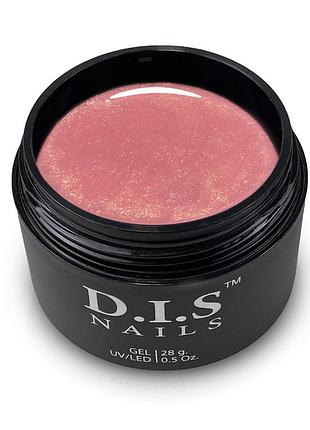 Гель d.i.s nails hard dusty & shimmer (пильна троянда з шимером), 28g