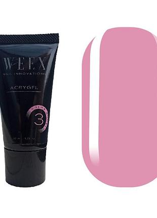 Акригель weex acrygel 03 (рожевий), 30ml