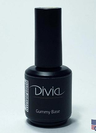 Базове покриття divia gummy base (gb1501 – clear), di1008, 15ml