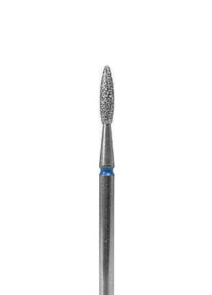 Фреза алмазная "пламя" df002-21-b (синяя насечка, d 2.1 mm)