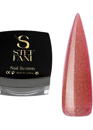Гель для моделювання steffani builder gel 12 (теплий рожево-бежевий з шимером), 30ml