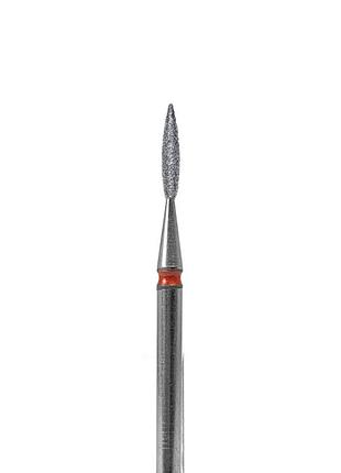 Фреза алмазная "пламя острое" df003-16-r (красная насечка, d 1.6 mm)