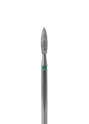Фреза алмазная "пламя" df002-23-g (зеленая насечка, d 2.3 mm)
