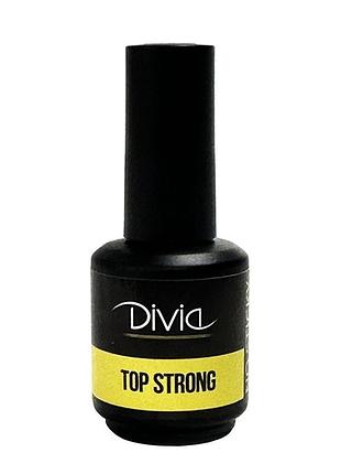 Топ сверхпрочный без липкого слоя divia "top strong", di1071, 15ml