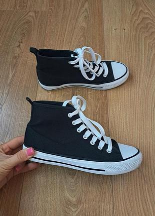 Черные высокие кеды для мальчика