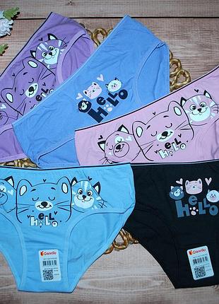 Набор 5 шт трусики 10-11 рост 146-152 донелла donella котик