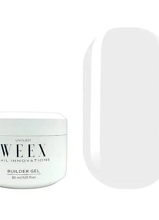 Гель моделирующий weex builder gel smart 01 (прозрачный), 30ml